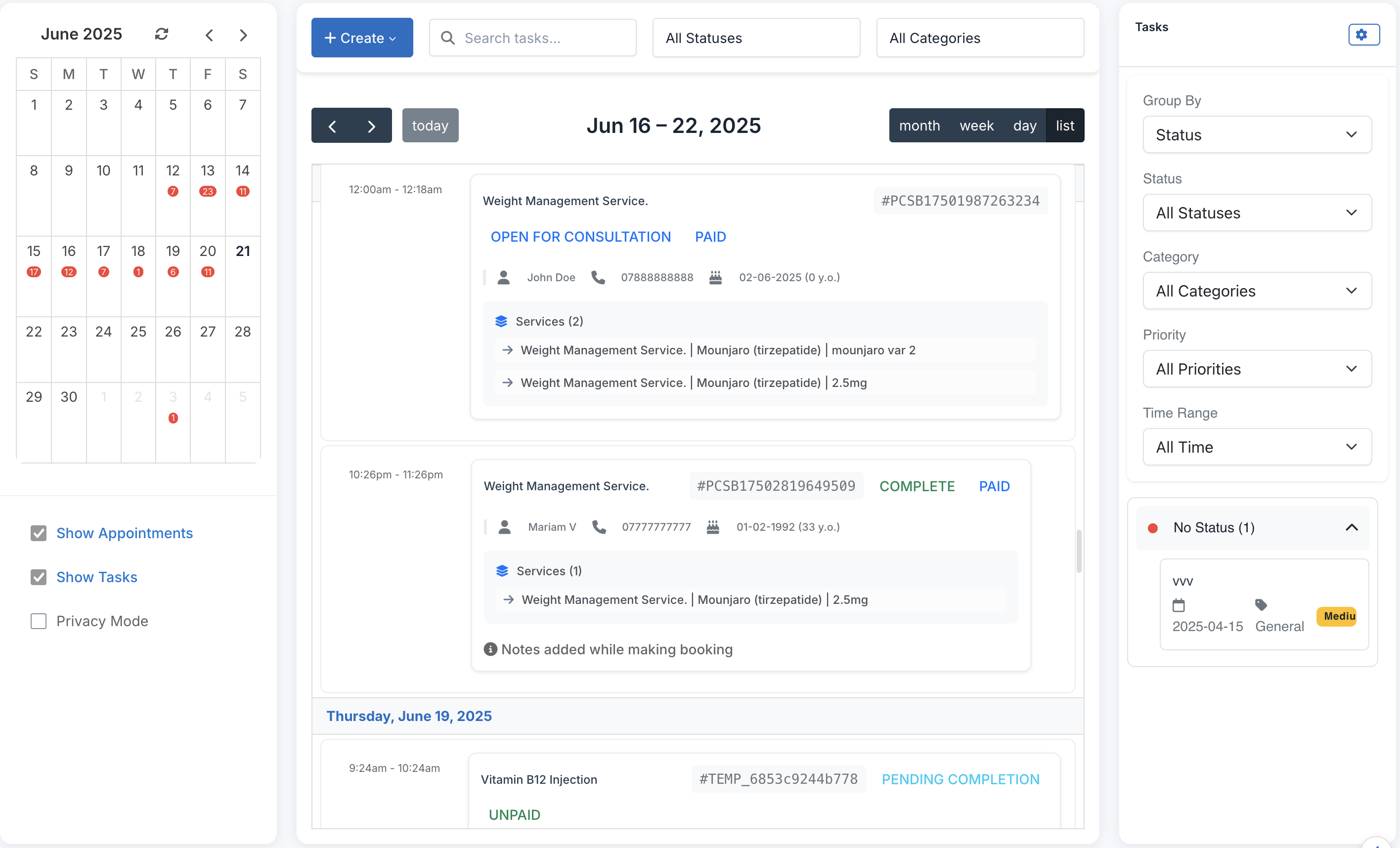 PCS Dashboard Preview